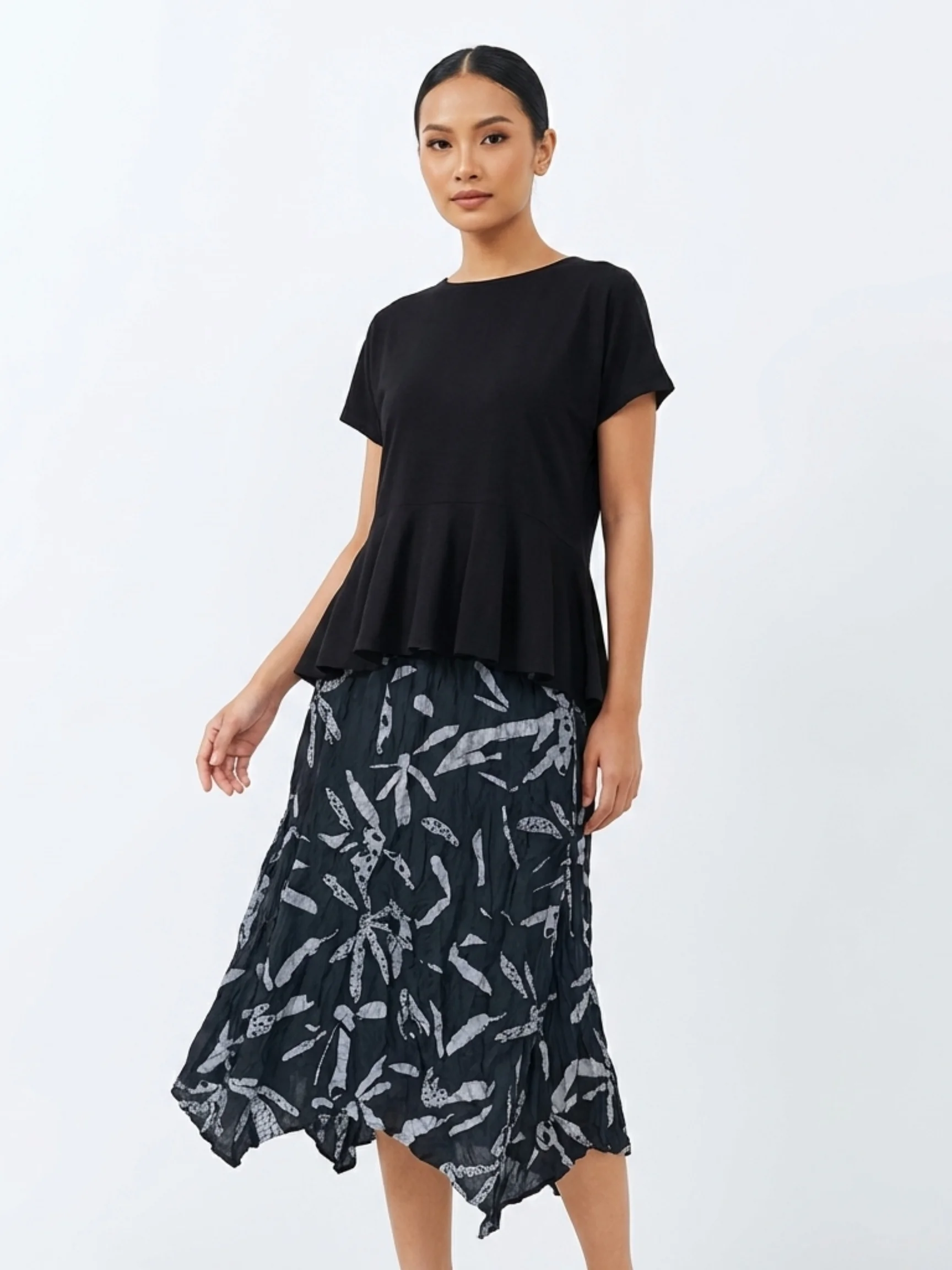 Talia Skirt in Black Print