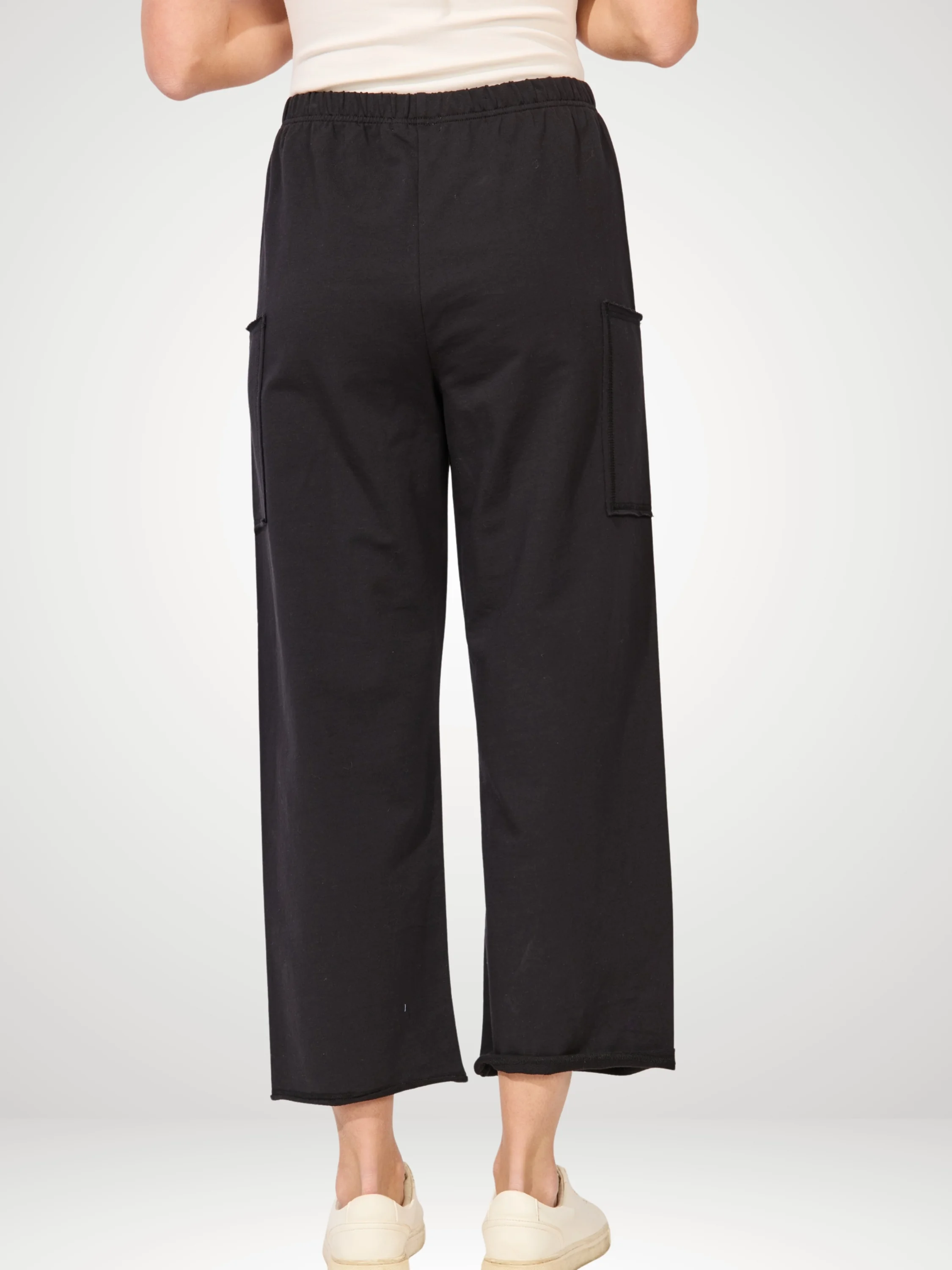 Terry Pocket Flood in Black