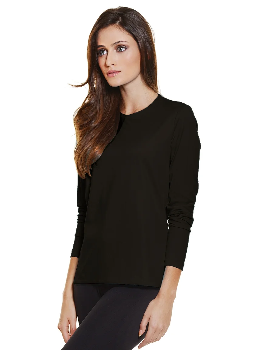 The Classic Long Sleeve Top in Black