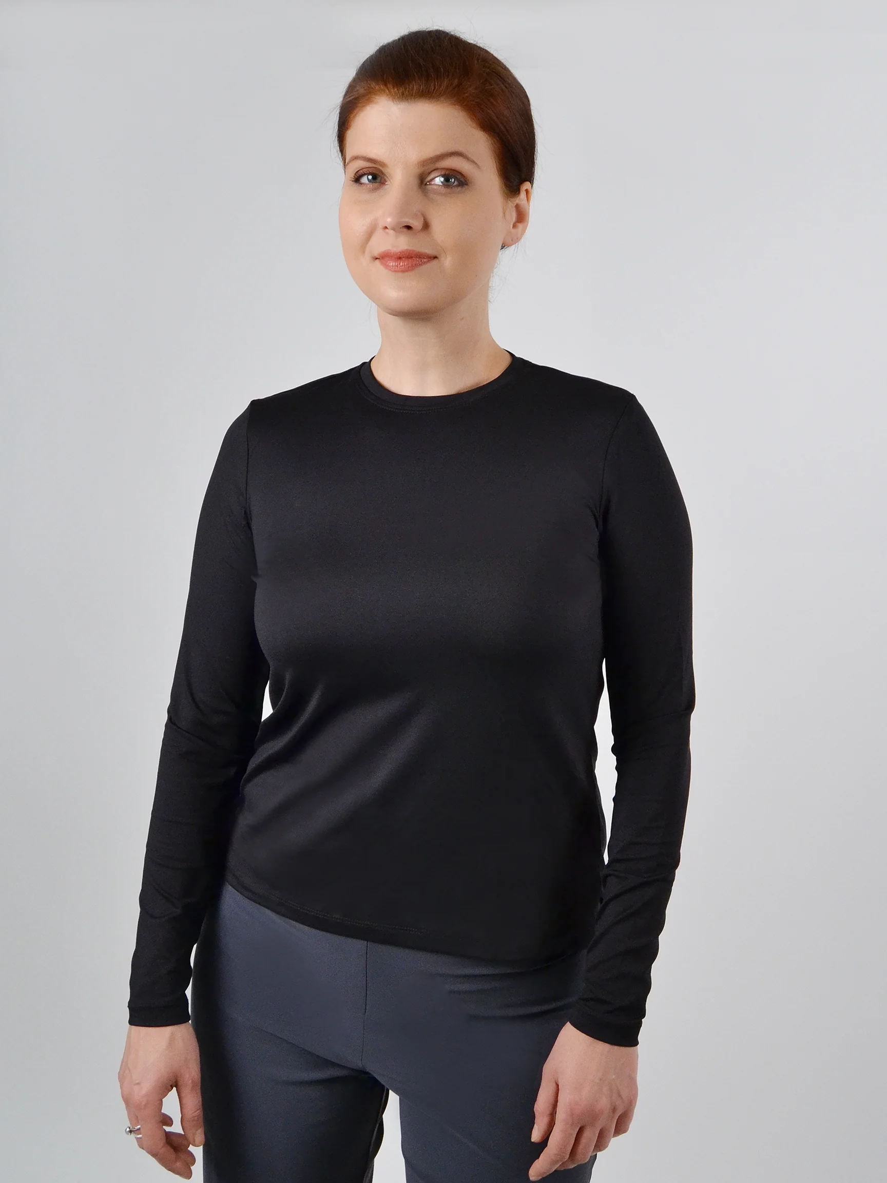 The Classic Long Sleeve Top in Black