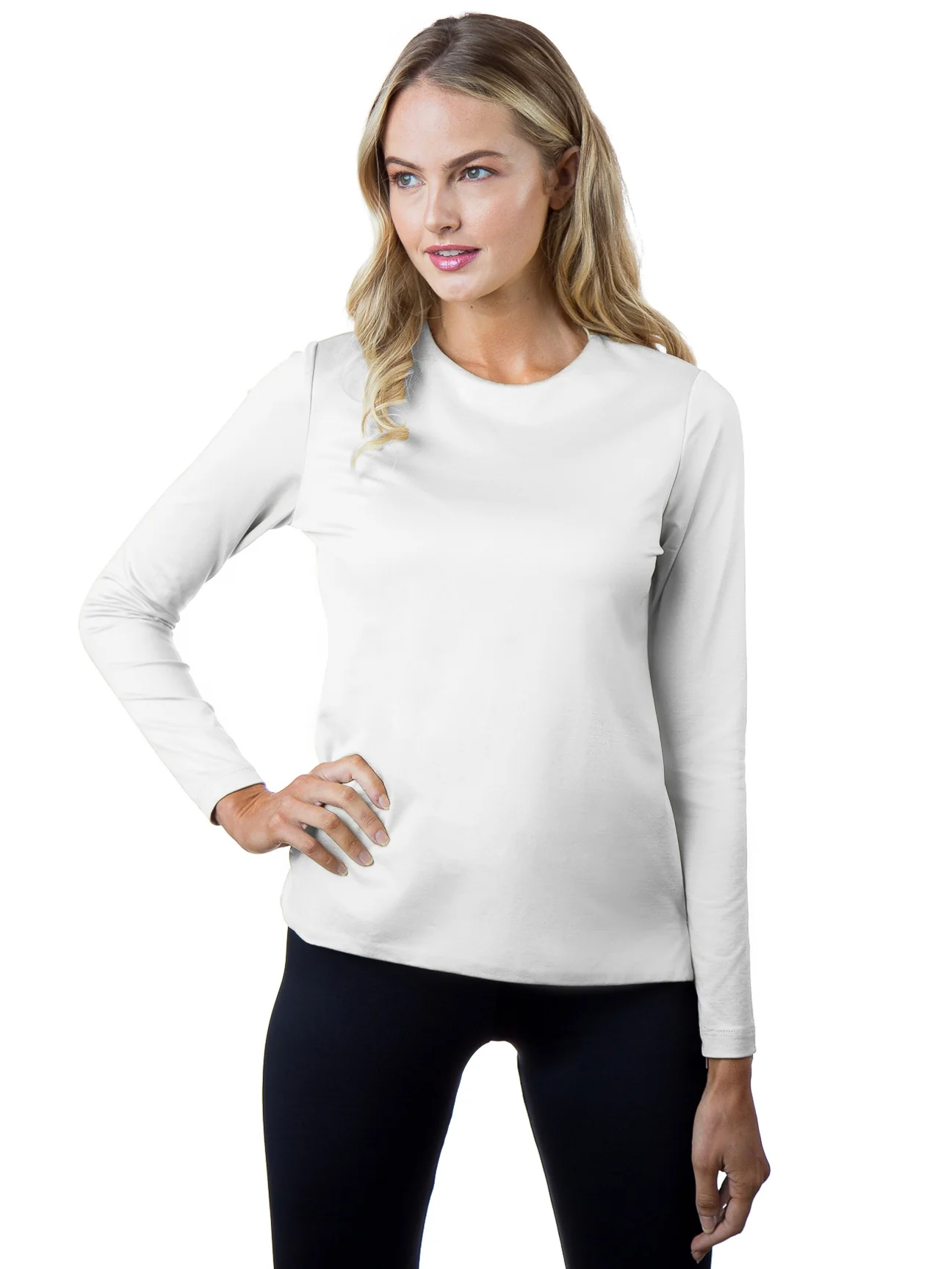 The Classic Long Sleeve Top in White