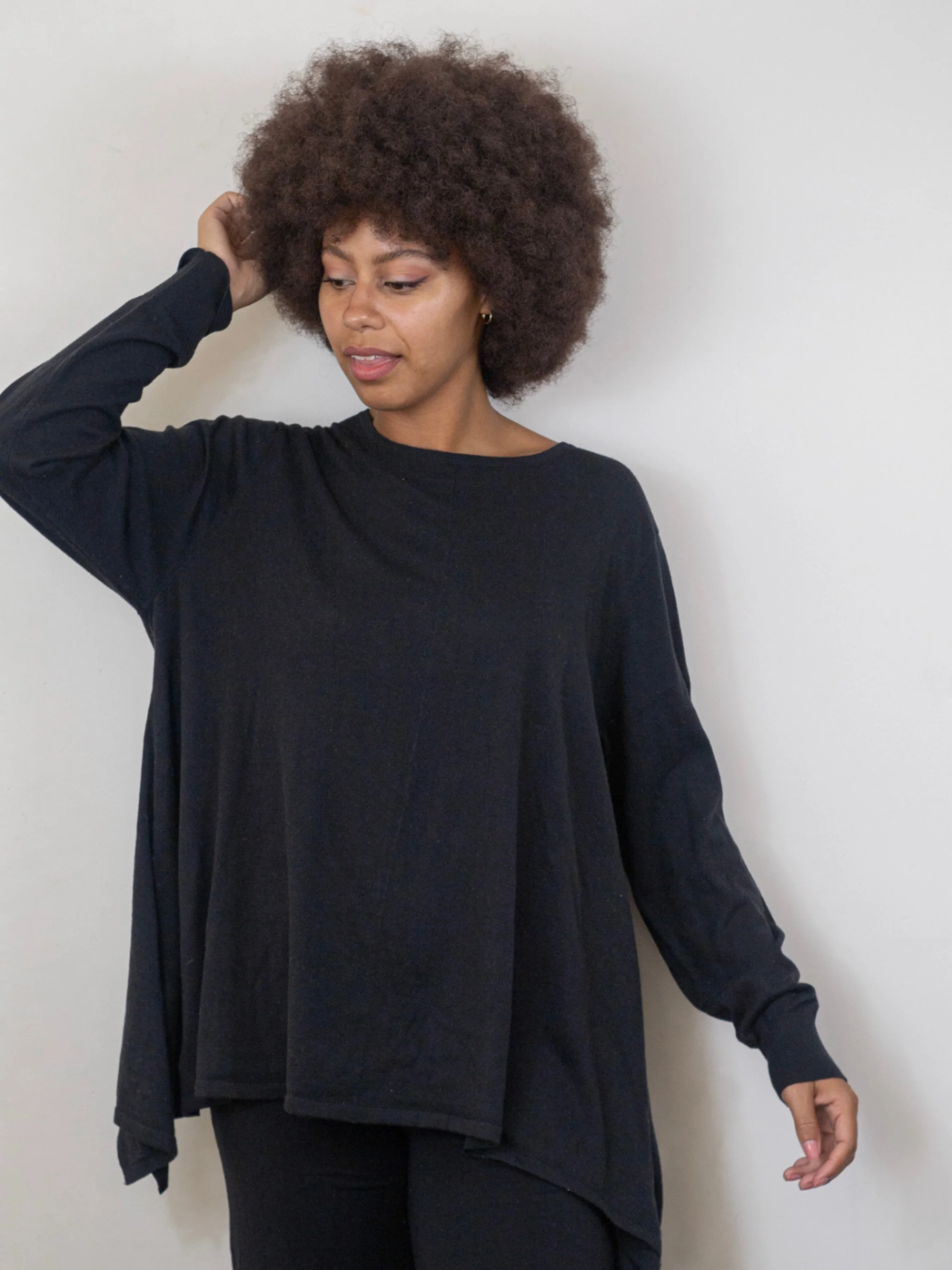 The Traveller Sweater in Black