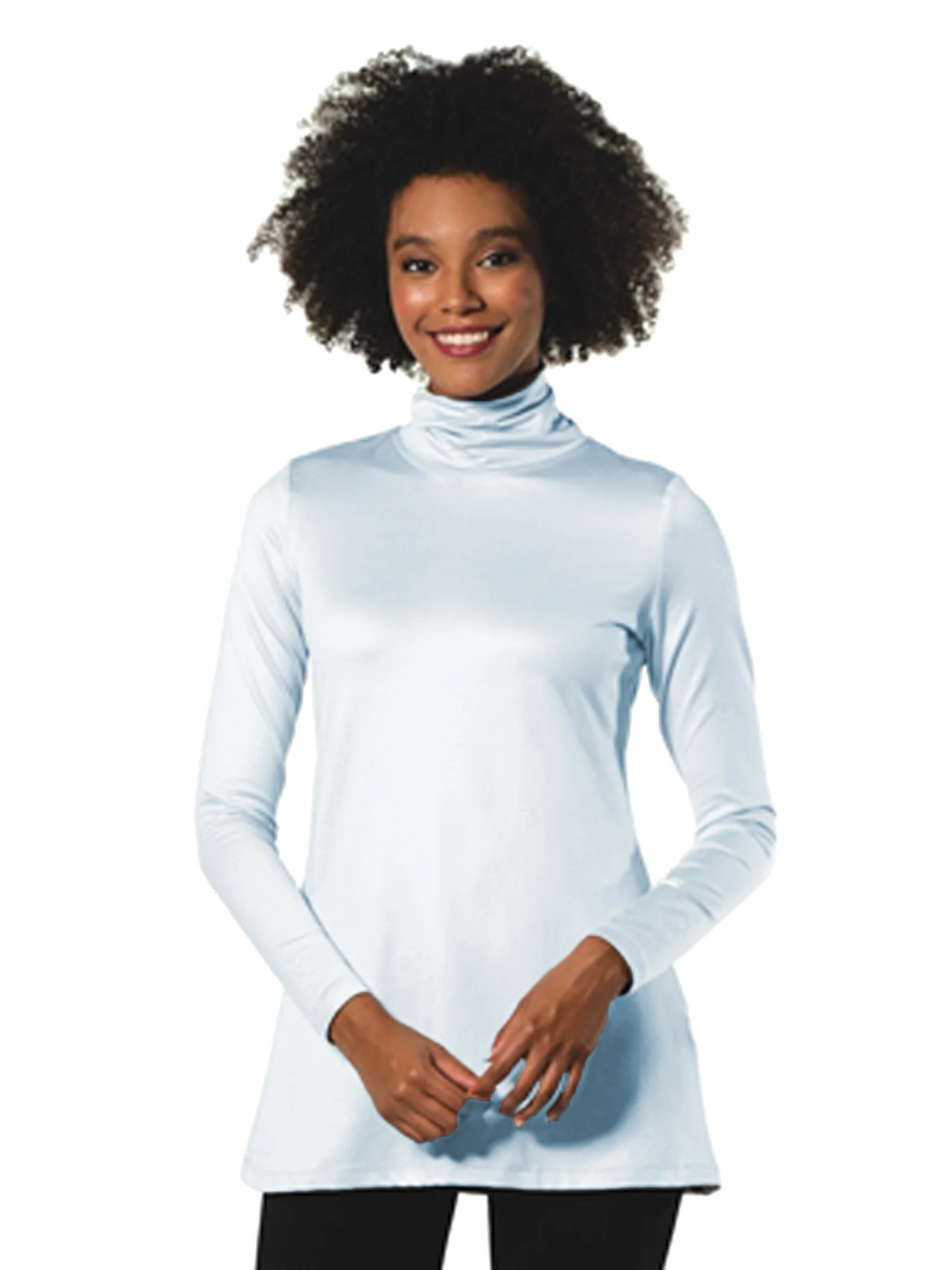 The Turtleneck Tunic in Powder