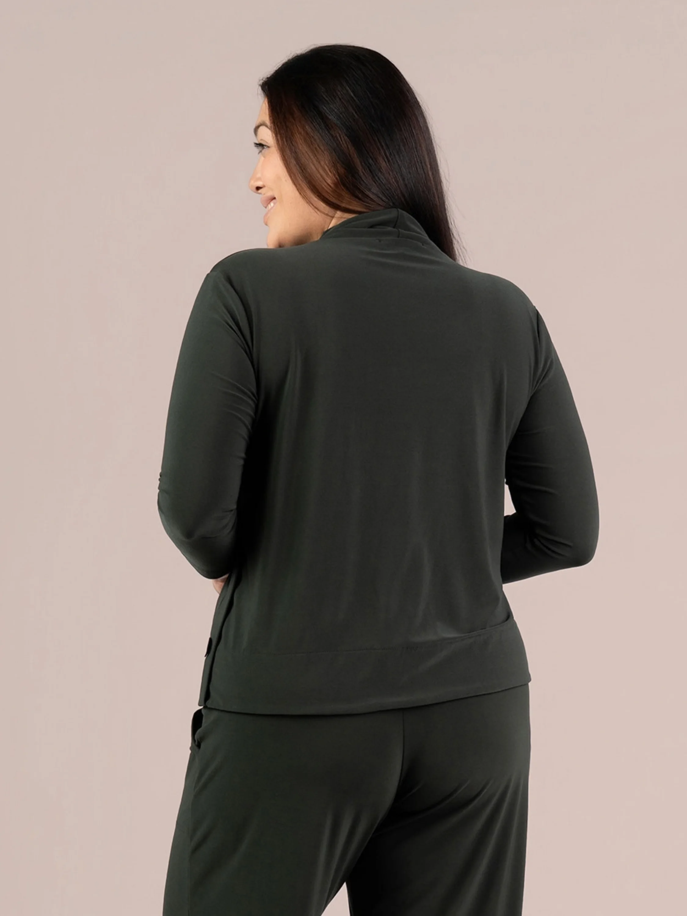 Top It Up 3/4 Sleeve in Juniper