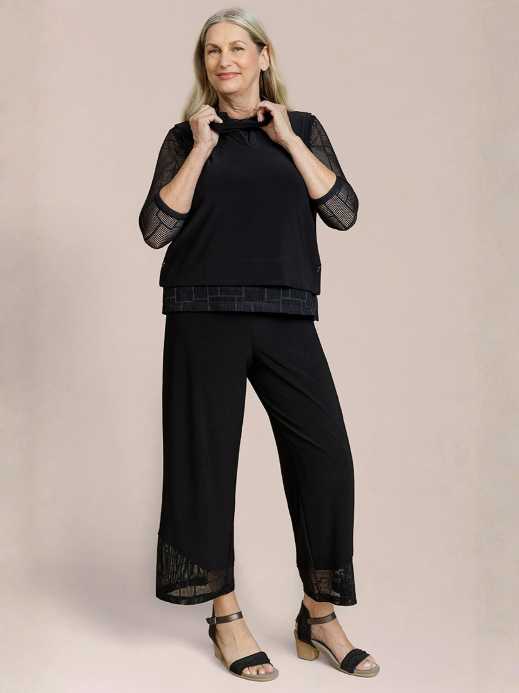 Top It Up Smock in Black