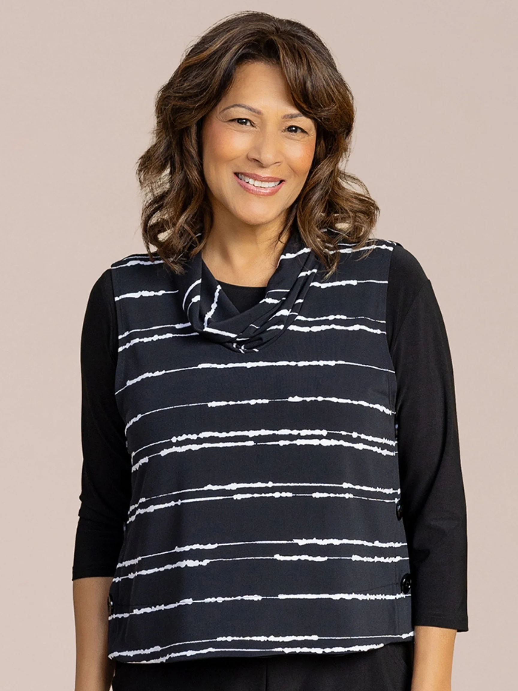 Top It Up Smock in Cecily Black