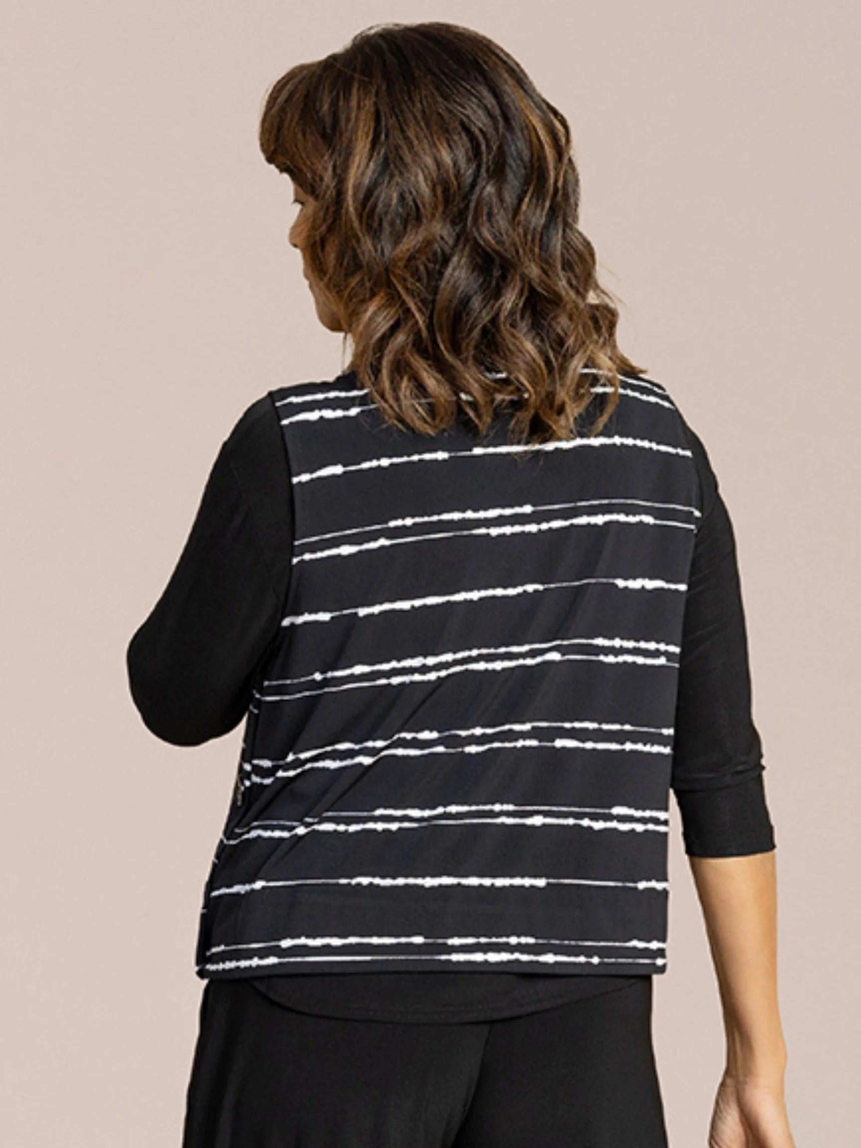 Top It Up Smock in Cecily Black
