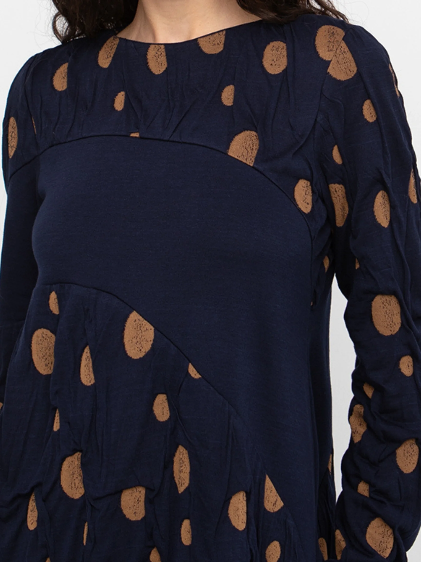 Top in Blue/Mustard