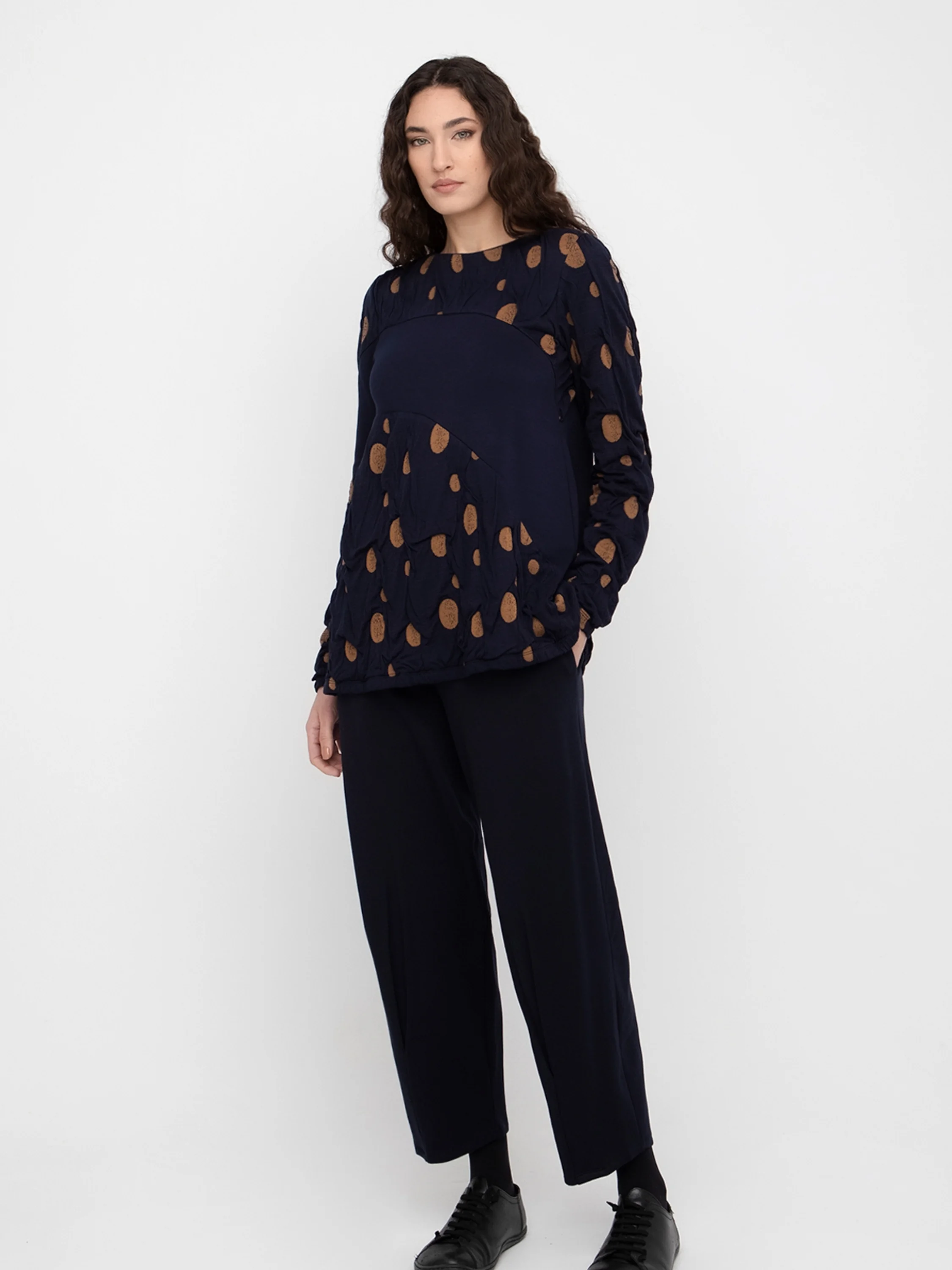 Top in Blue/Mustard