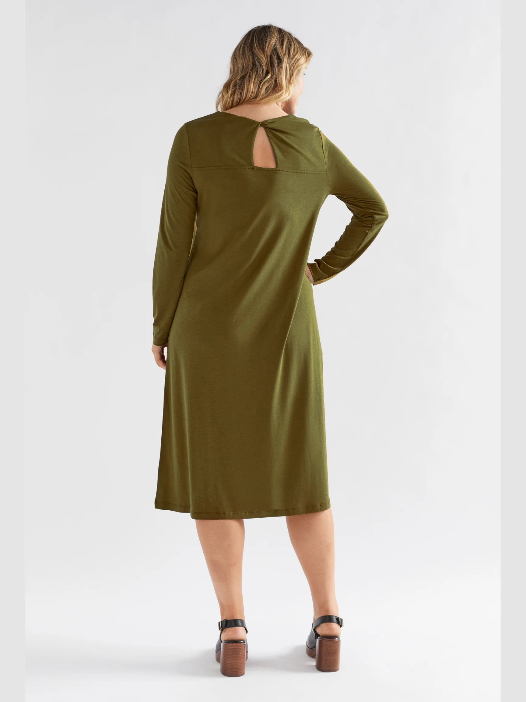 Torce Dress in Dark Citronelle