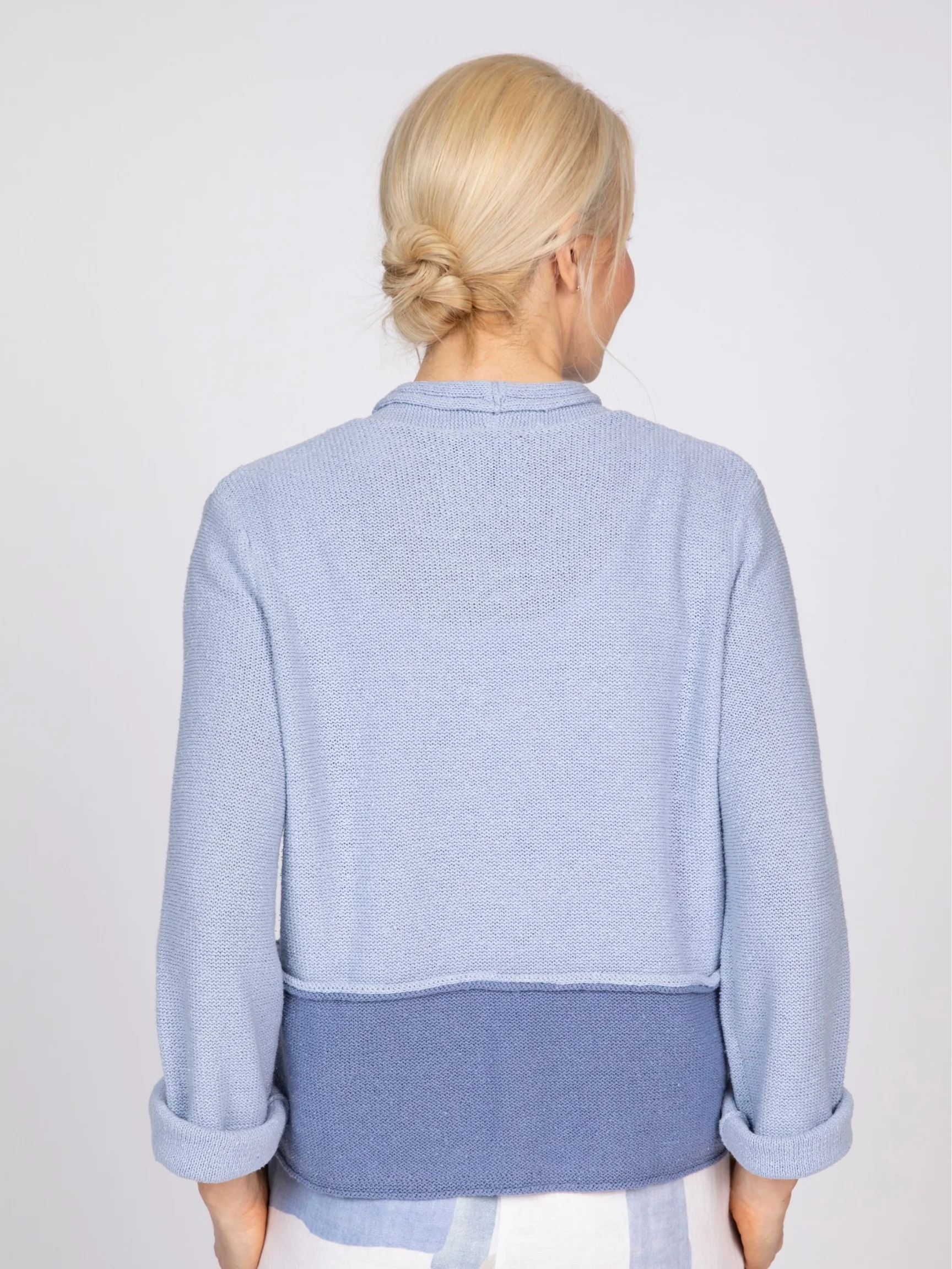 Two Toned Cardi in Rain