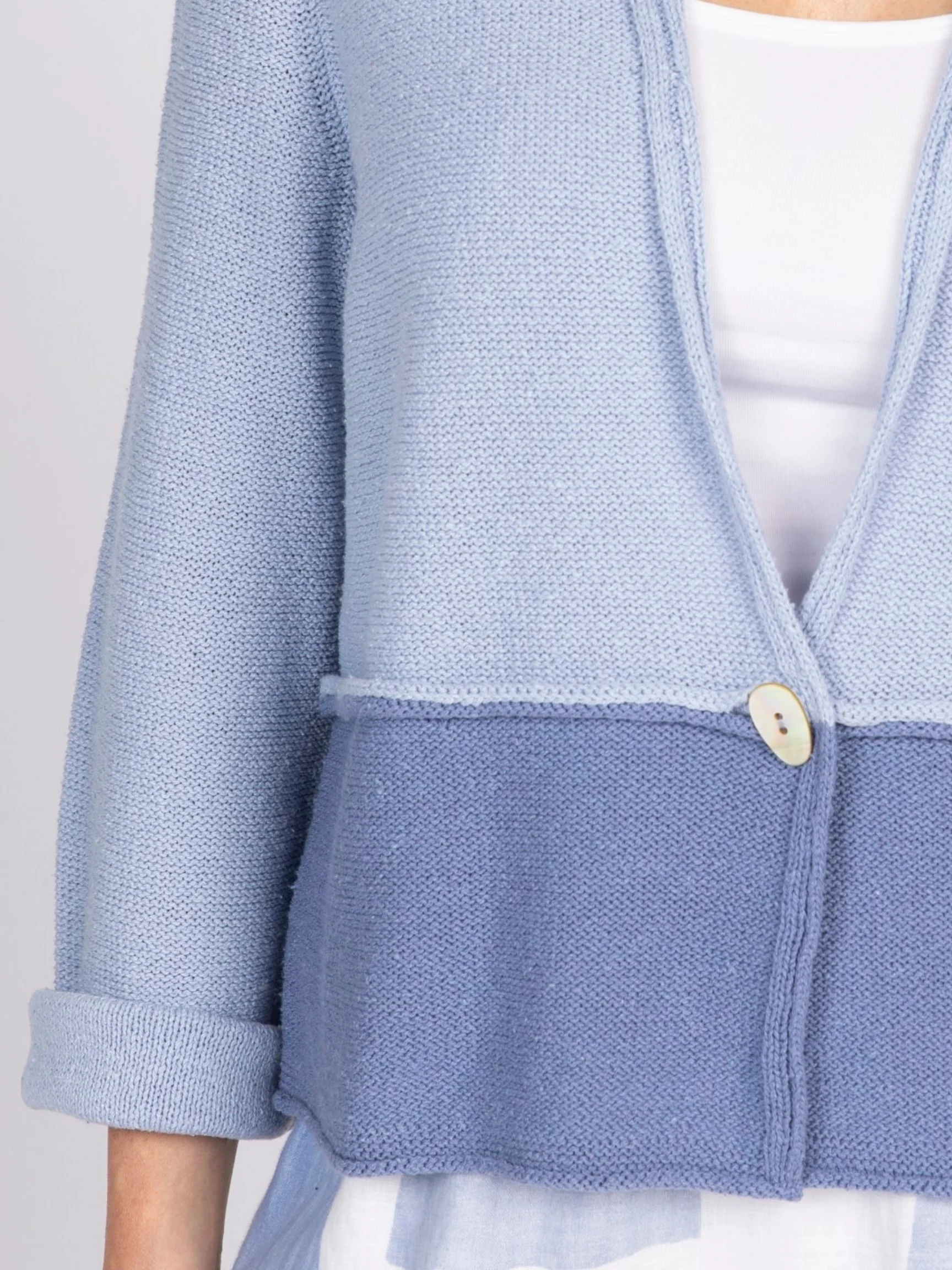 Two Toned Cardi in Rain