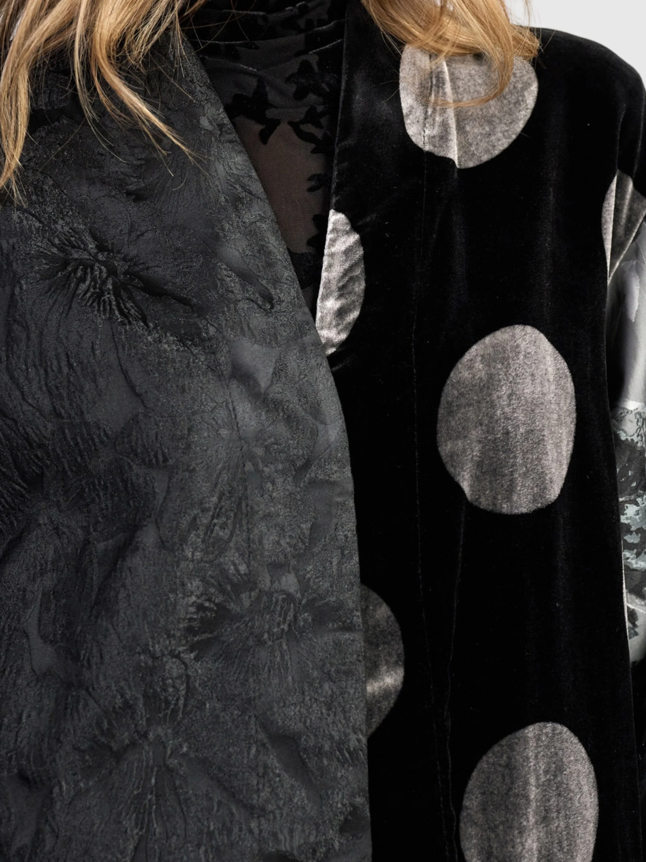 Velvet Jacquard Jacket in Mix