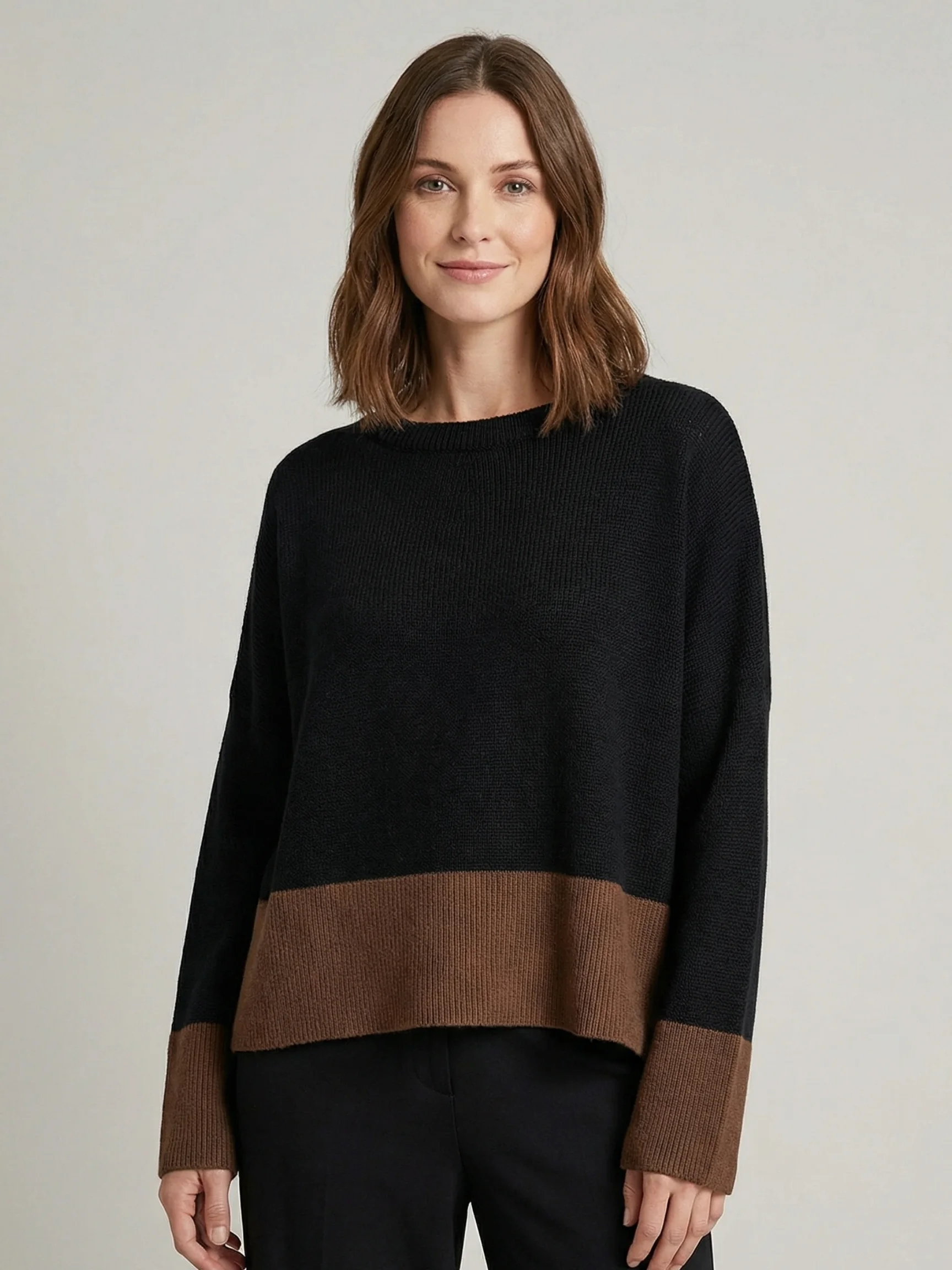 Vista Block Sweater in Mix