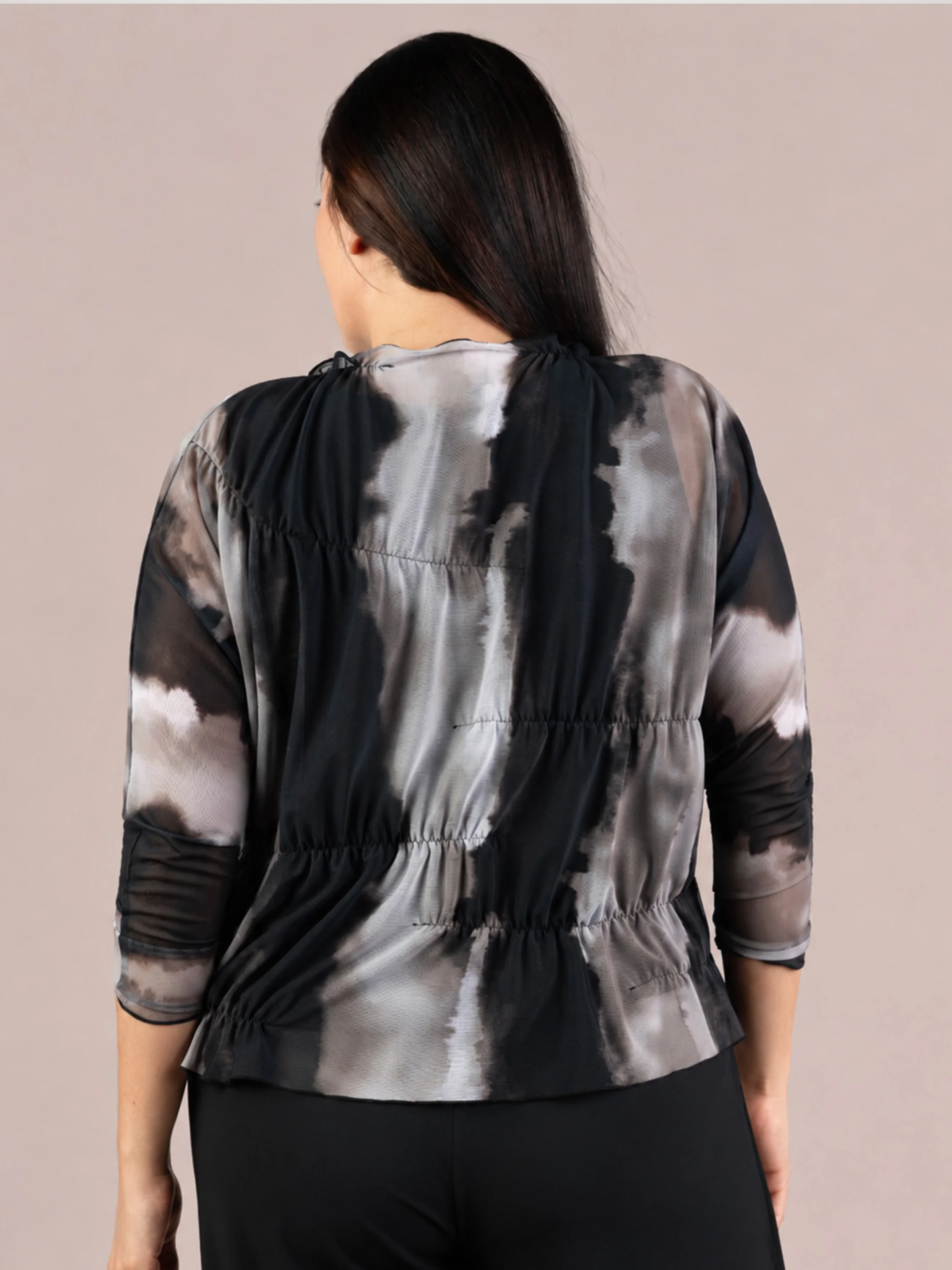 Wabi Sabi Top in Graphite Watercolor