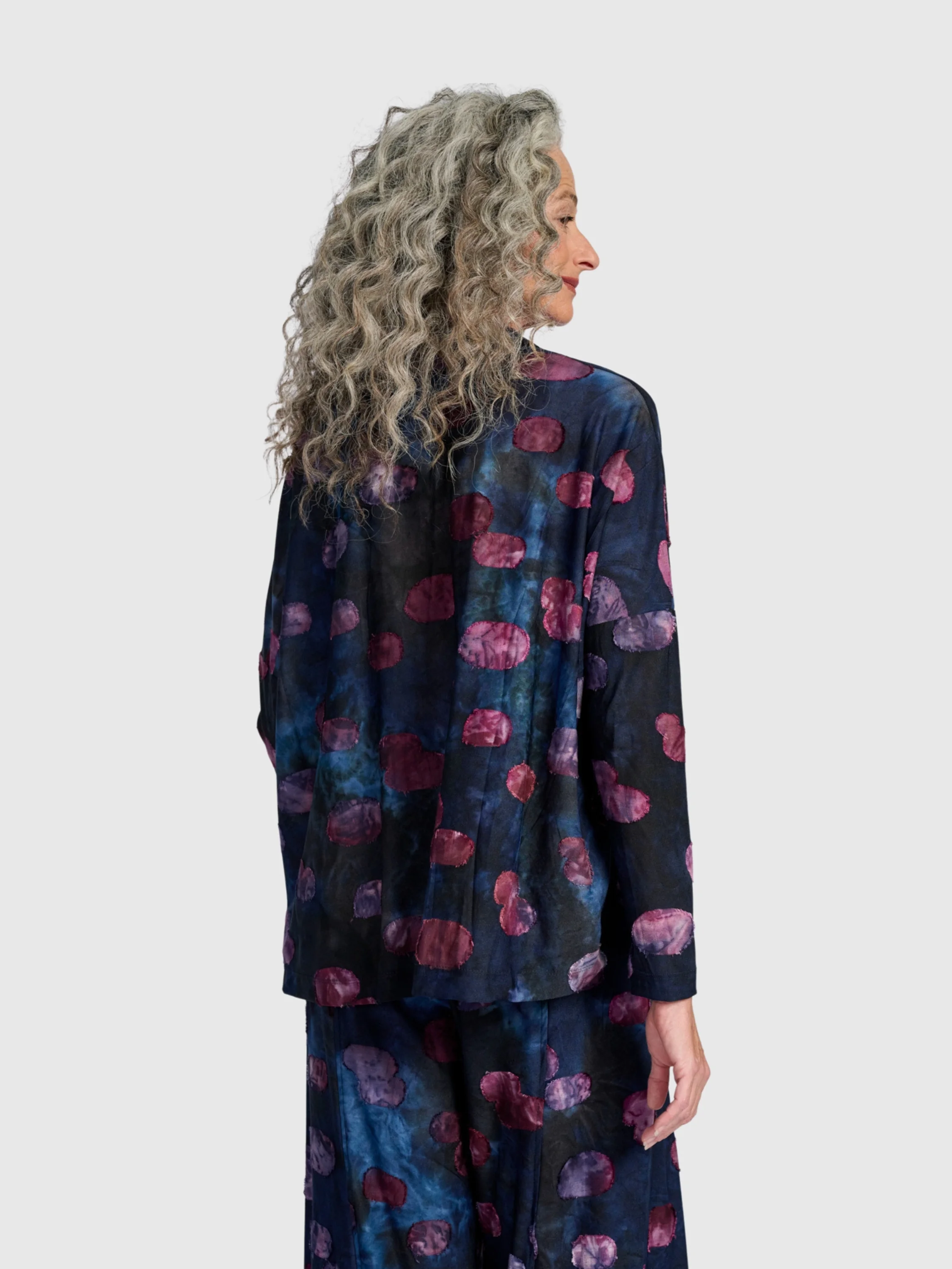Watercolor Dot Shirt in Midnight