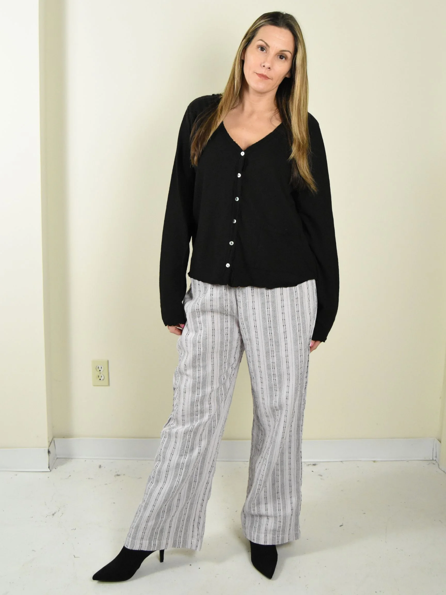 Wide Leg Long Pant in Dawn