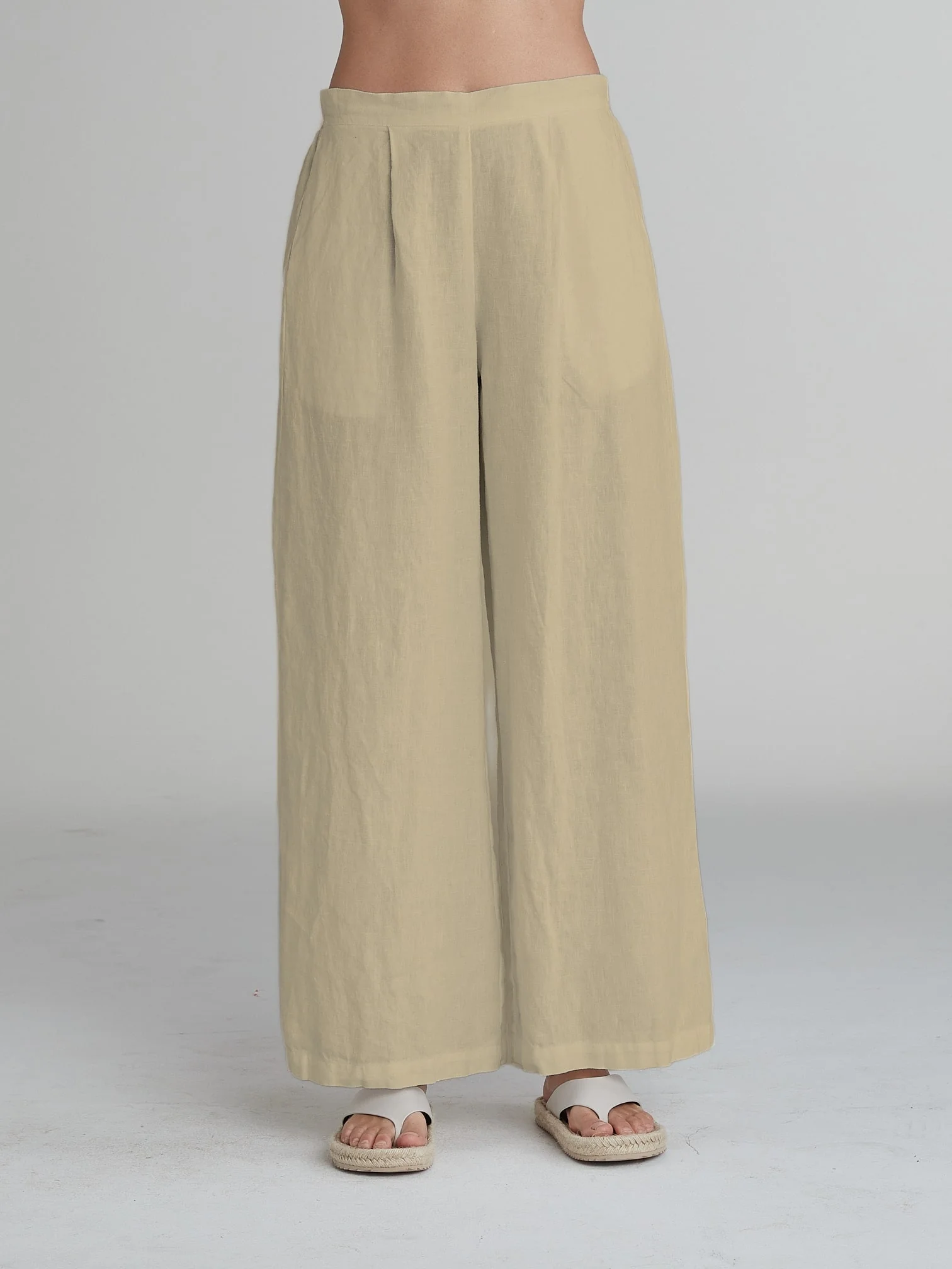 Wide Leg Pant in Moonlight
