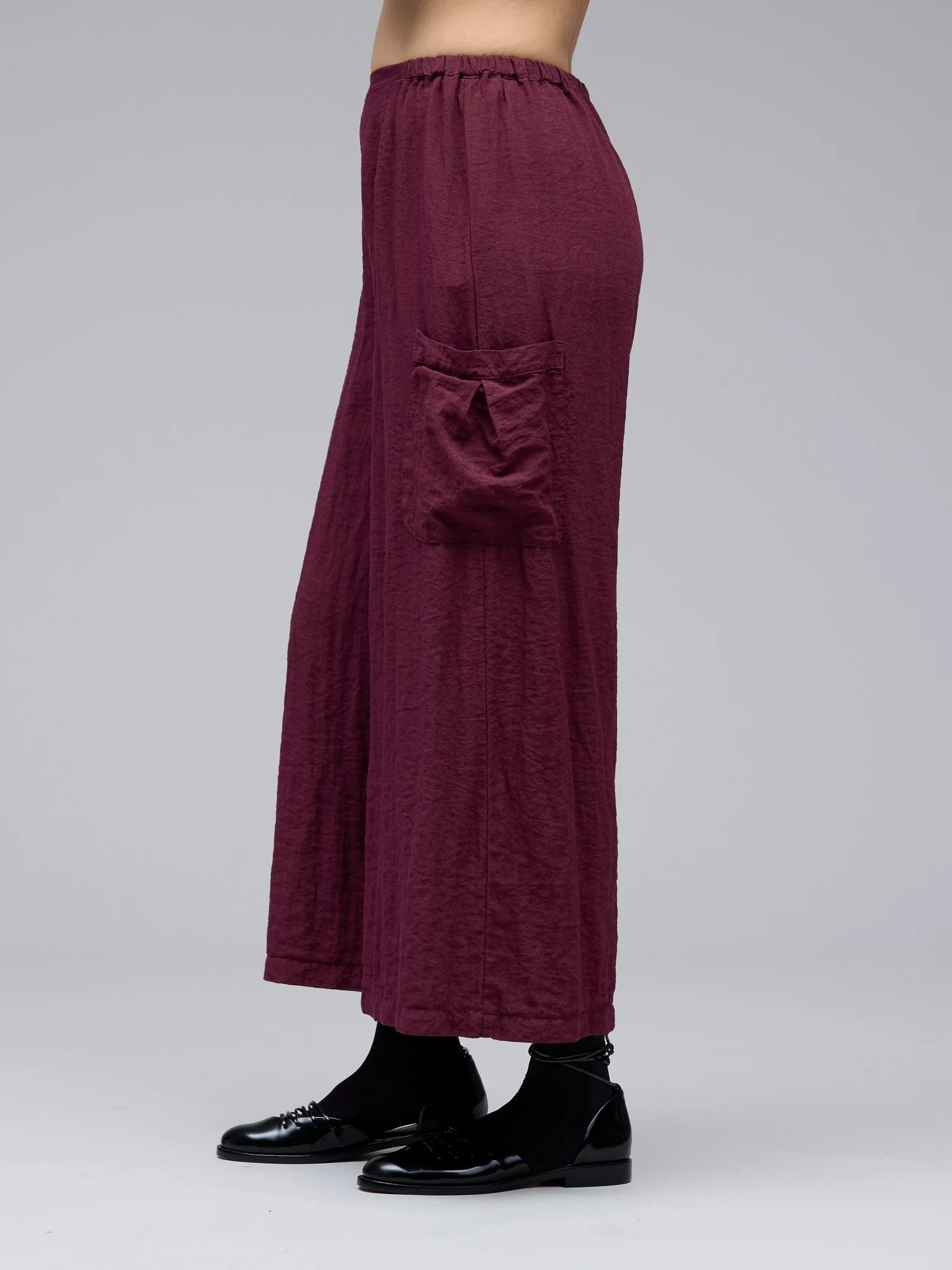 Wide Leg Pocket Pant in Cinnabark