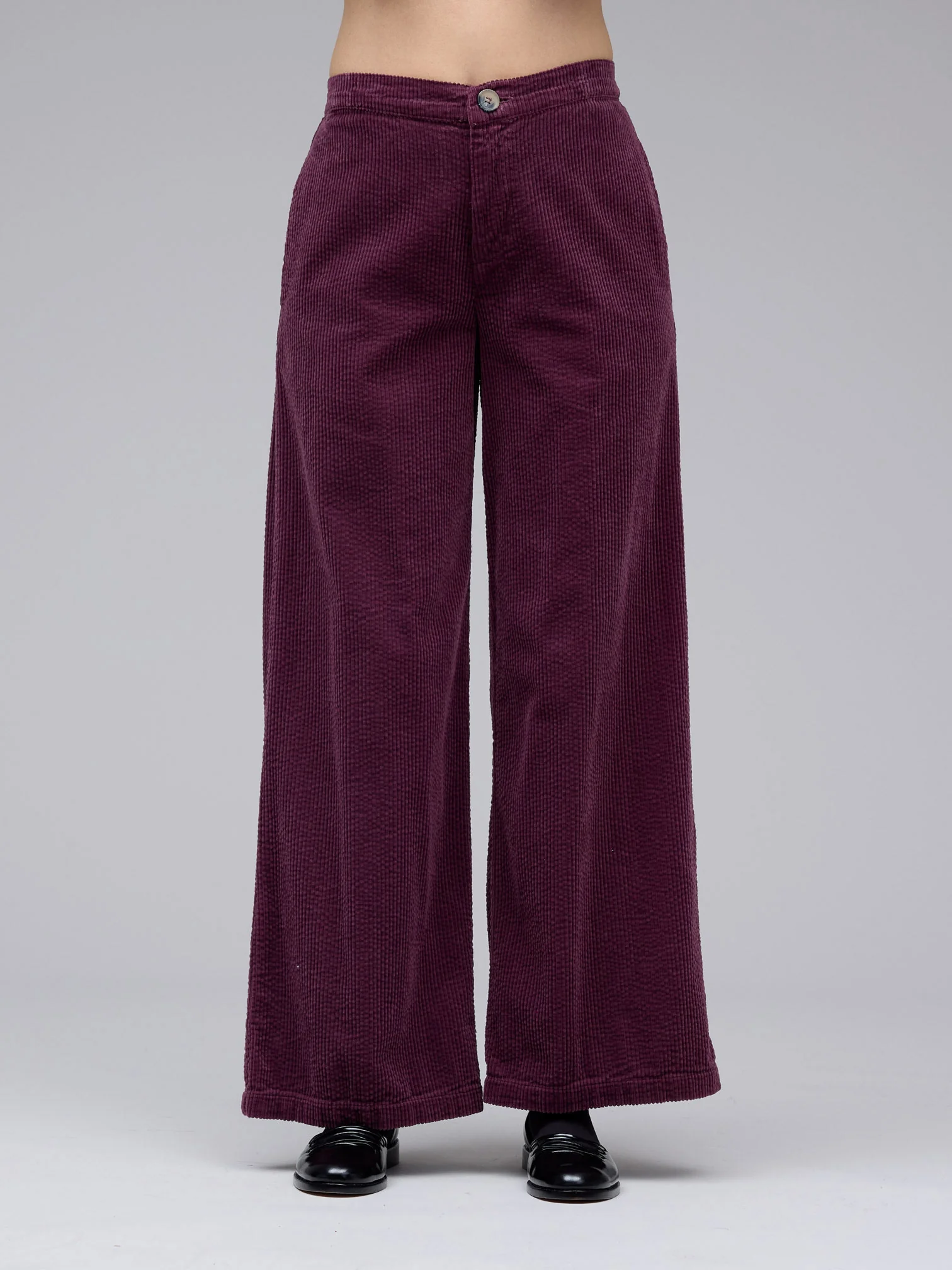 Wide Leg Zip Pant in Cinnabark