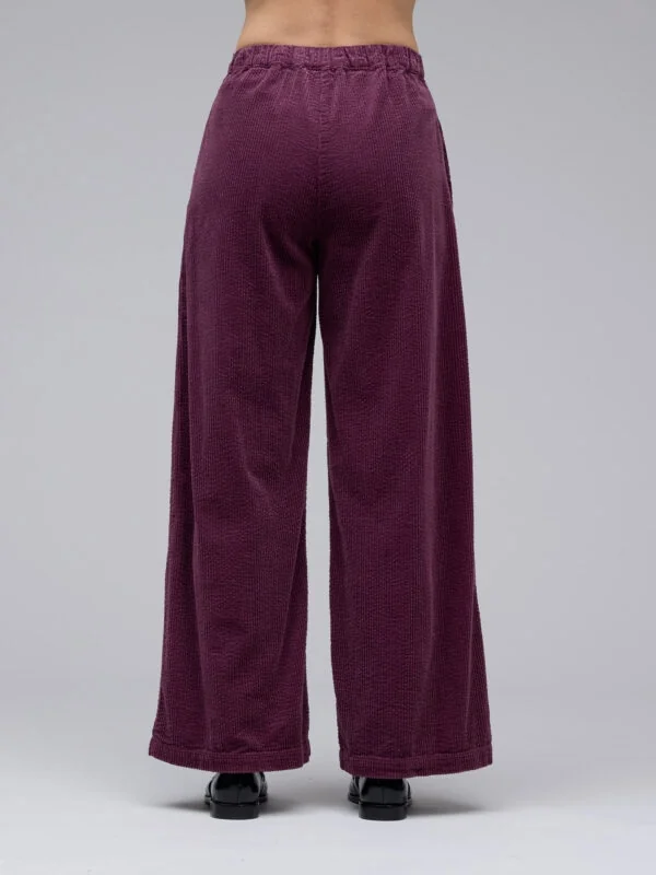 Wide Leg Zip Pant in Cinnabark