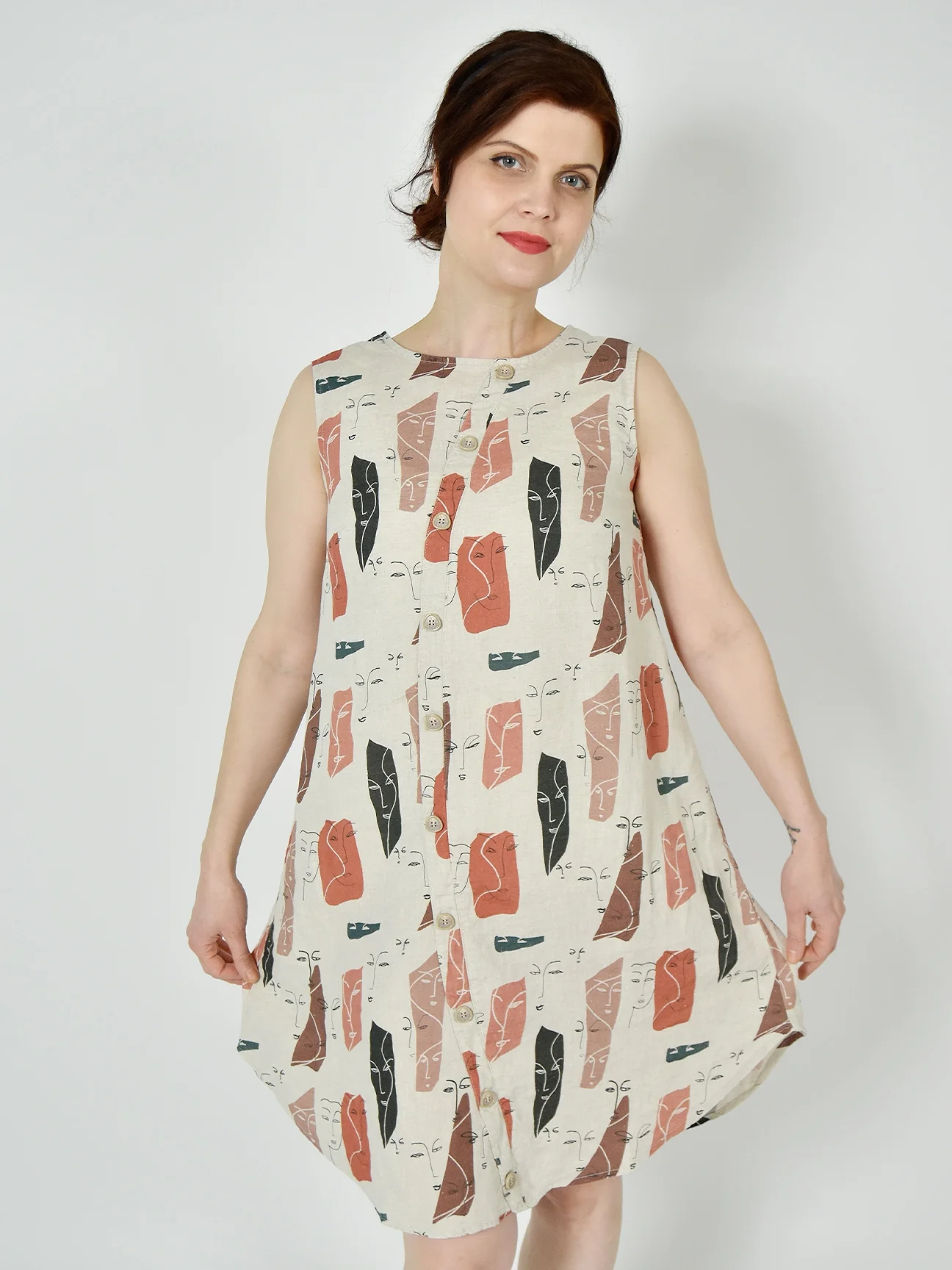 Winnie Dress in Faces