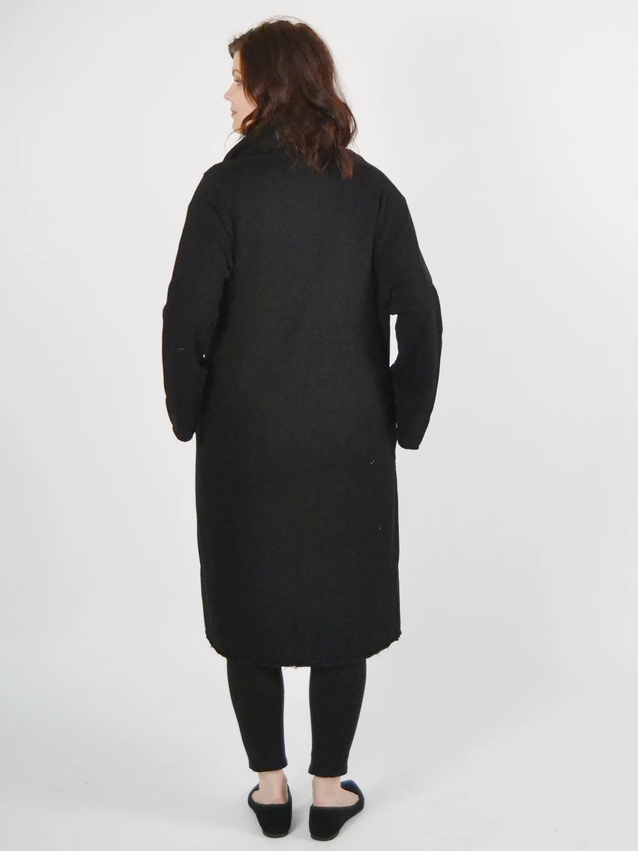 Wrap Coat in Black