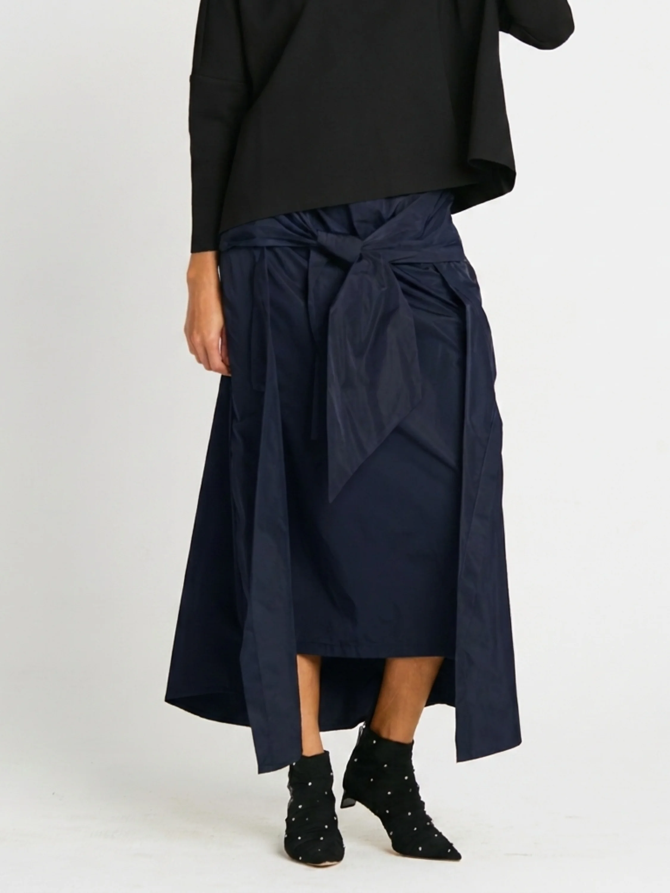 Wrap Skirt in Midnight