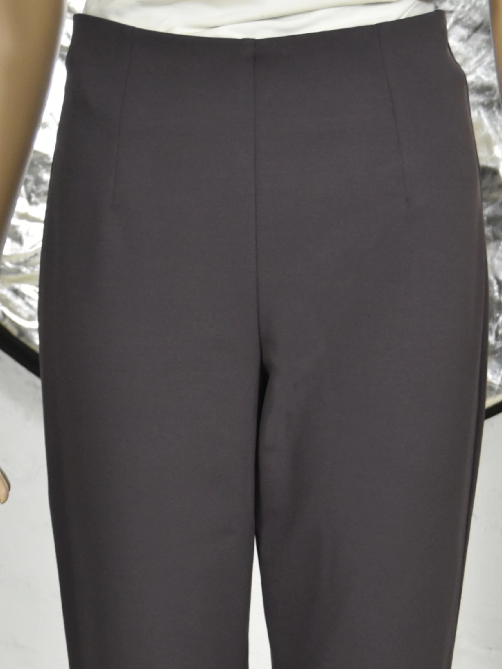 Zani Long Pant with Slit in Rabbit