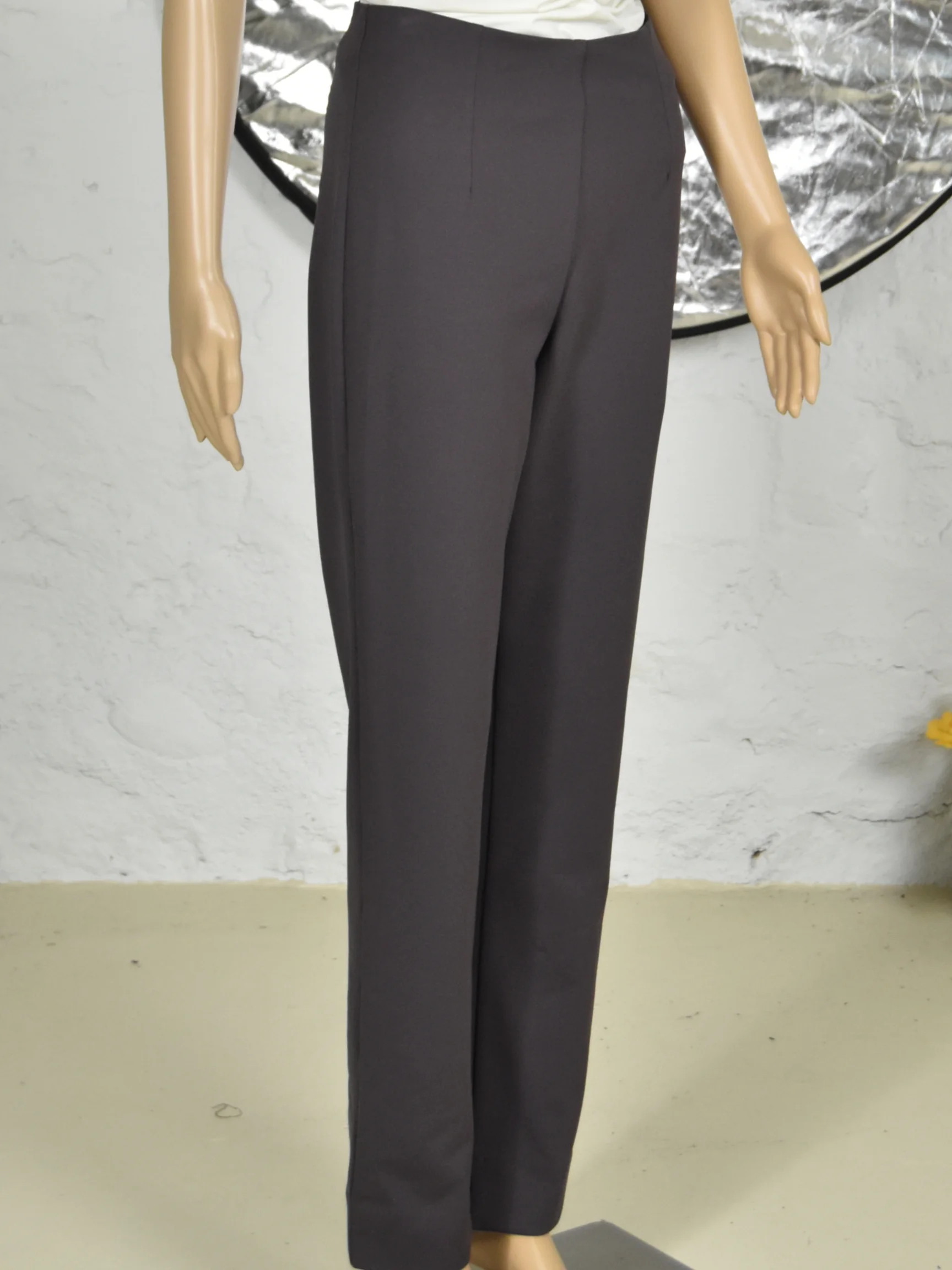 Zani Long Pant with Slit in Rabbit