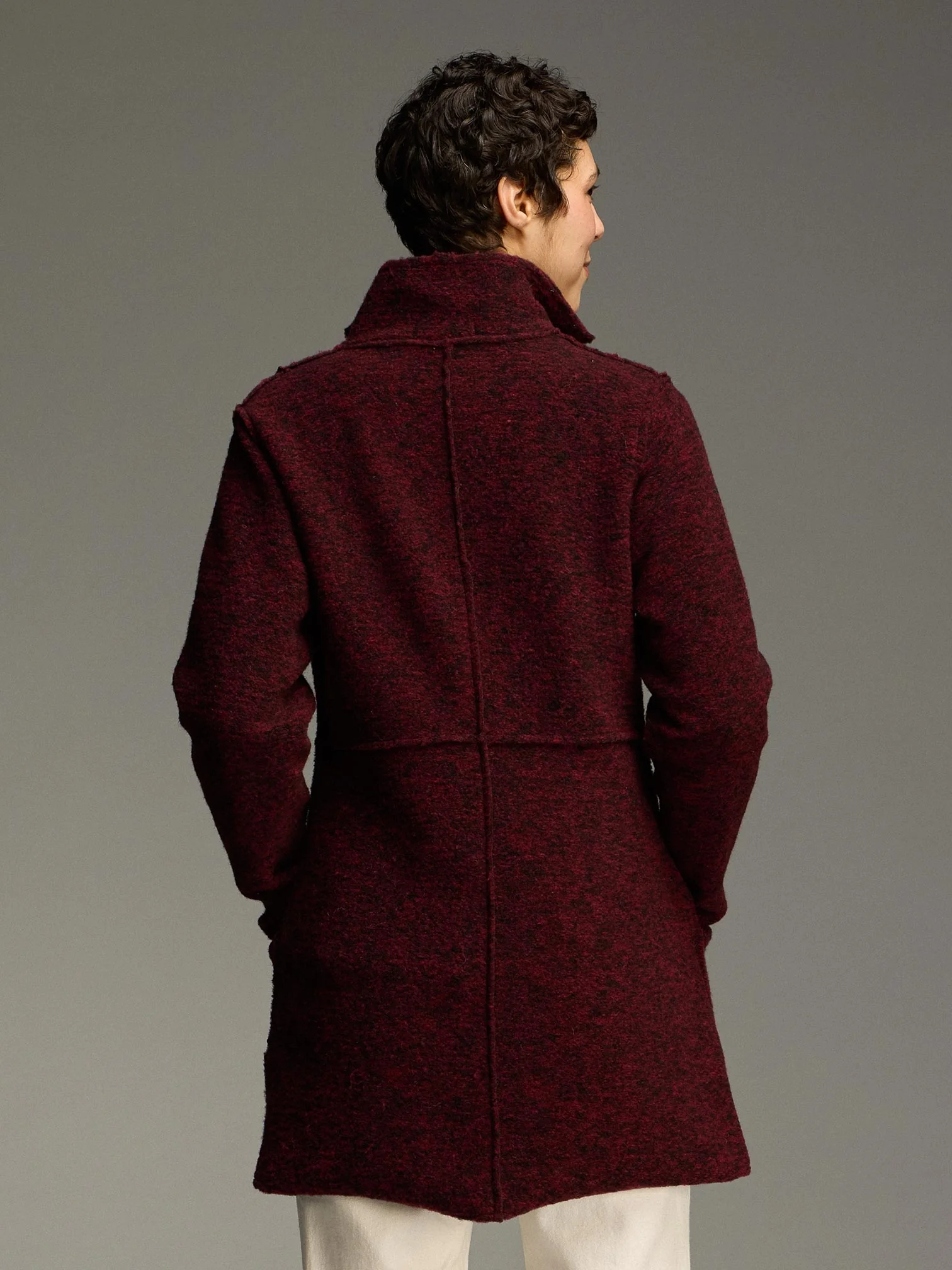 Zip Jacket in Maraschino