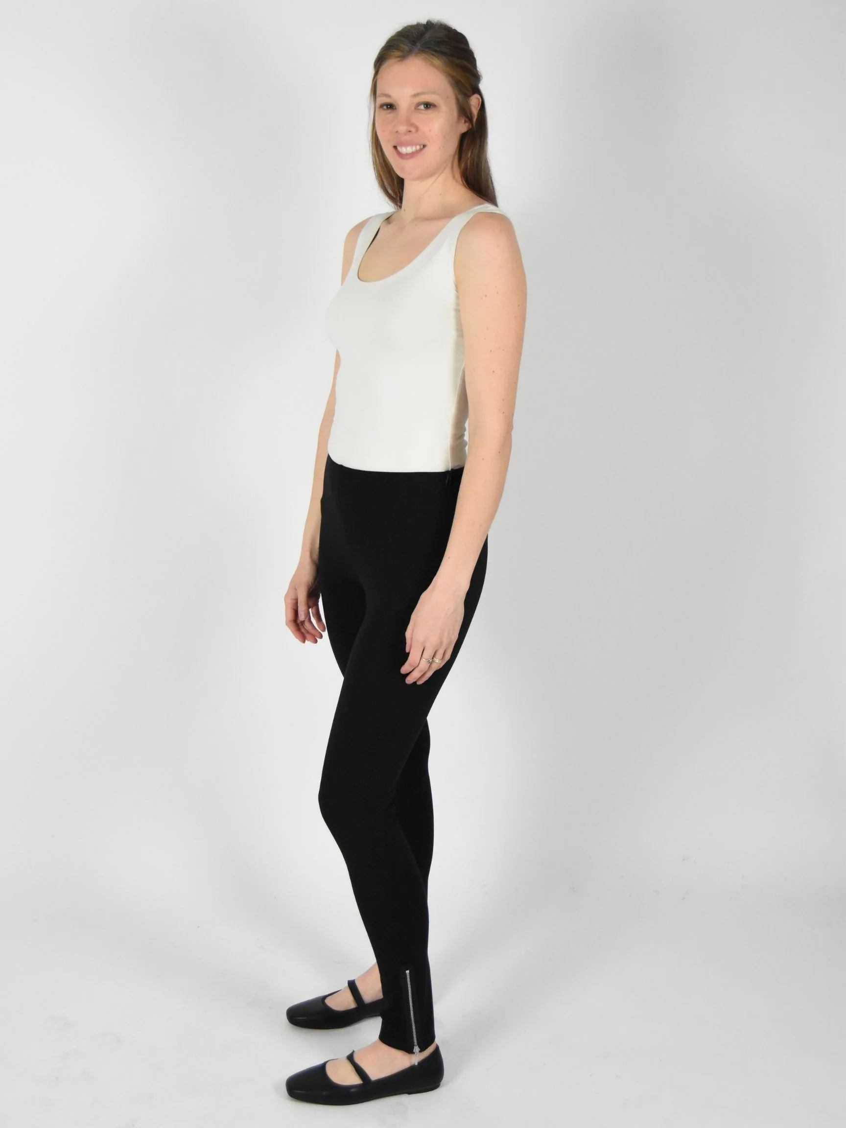 Zip Legging in Black