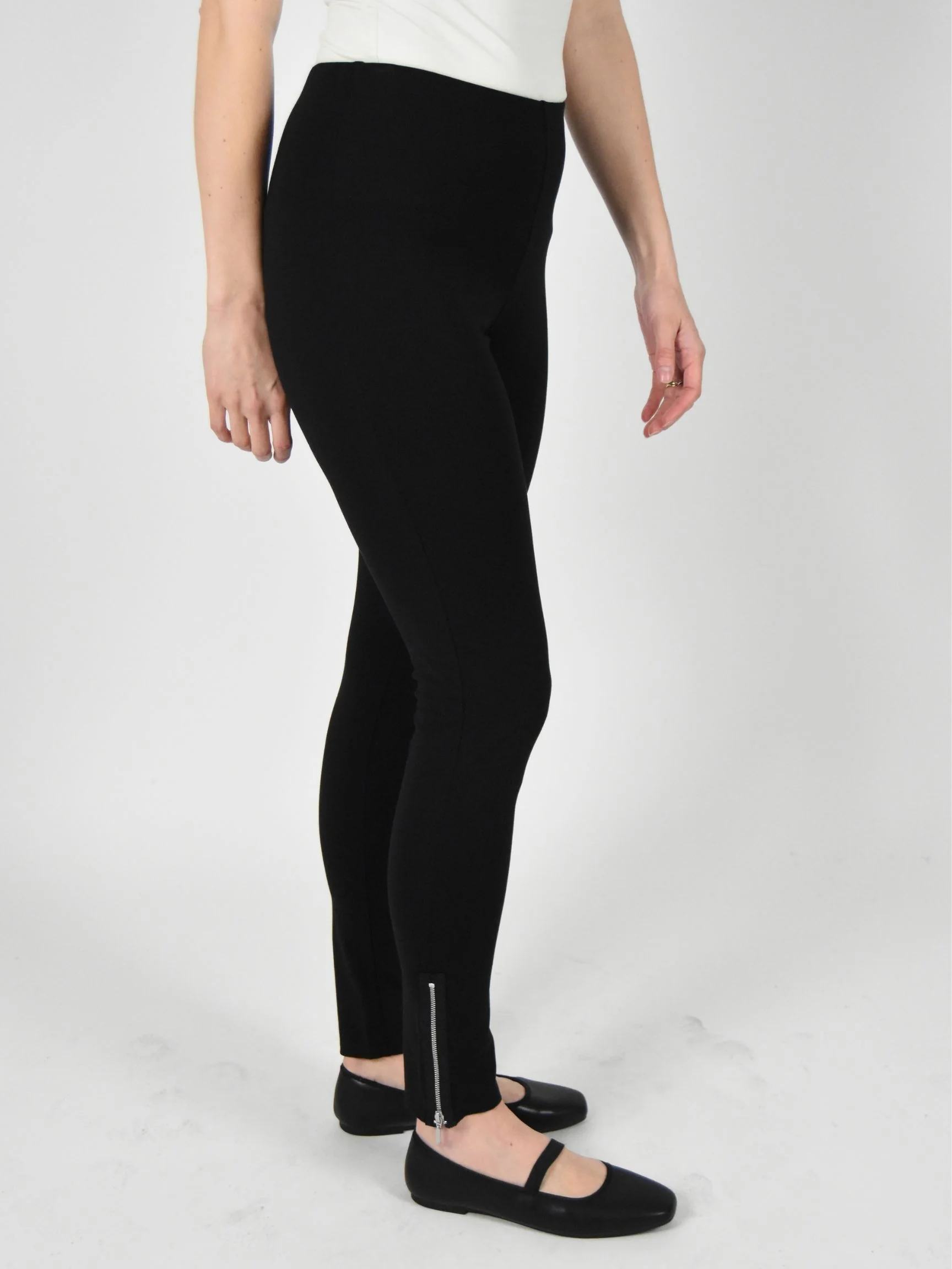 Zip Legging in Black